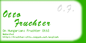 otto fruchter business card